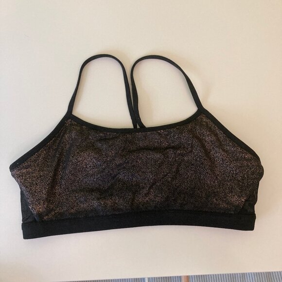 Fabletics Maeve Gold Glitter Reversible Sports Bra - Picture 4 of 5